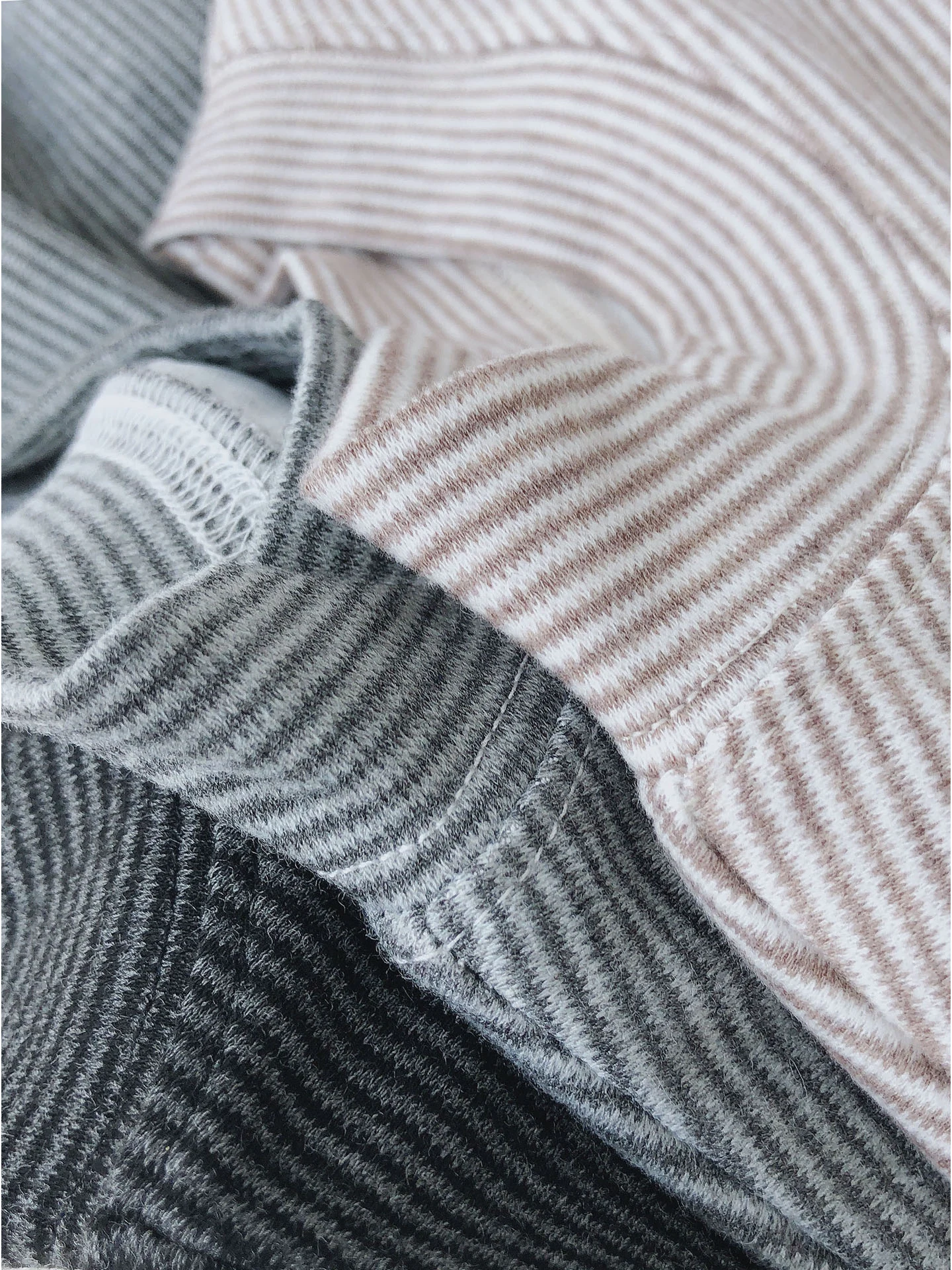 Femmes Thiened rond Ne Long Sve T-shirt hiver coréen Sle paresseux coupe ample haut Base irt trajet motif à rayures