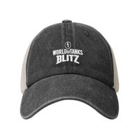 World of Tanks Blitz logo 1 Cap Fashion Casual Baseball Caps Adjustable Hat Hip Hop Summer Unisex Baseball Hats Customizable