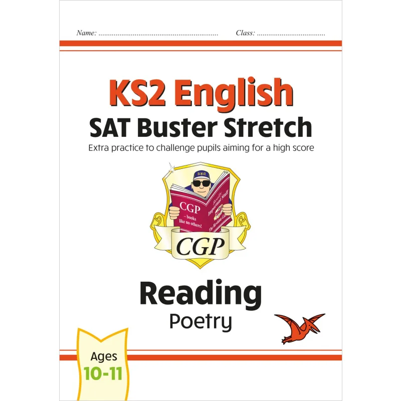 

KS2 Английское чтение SAT Buster Растягивающая поэзия на 2025 Тестов Книги CGP Координация Групповые публикации 9781782948360 Книга