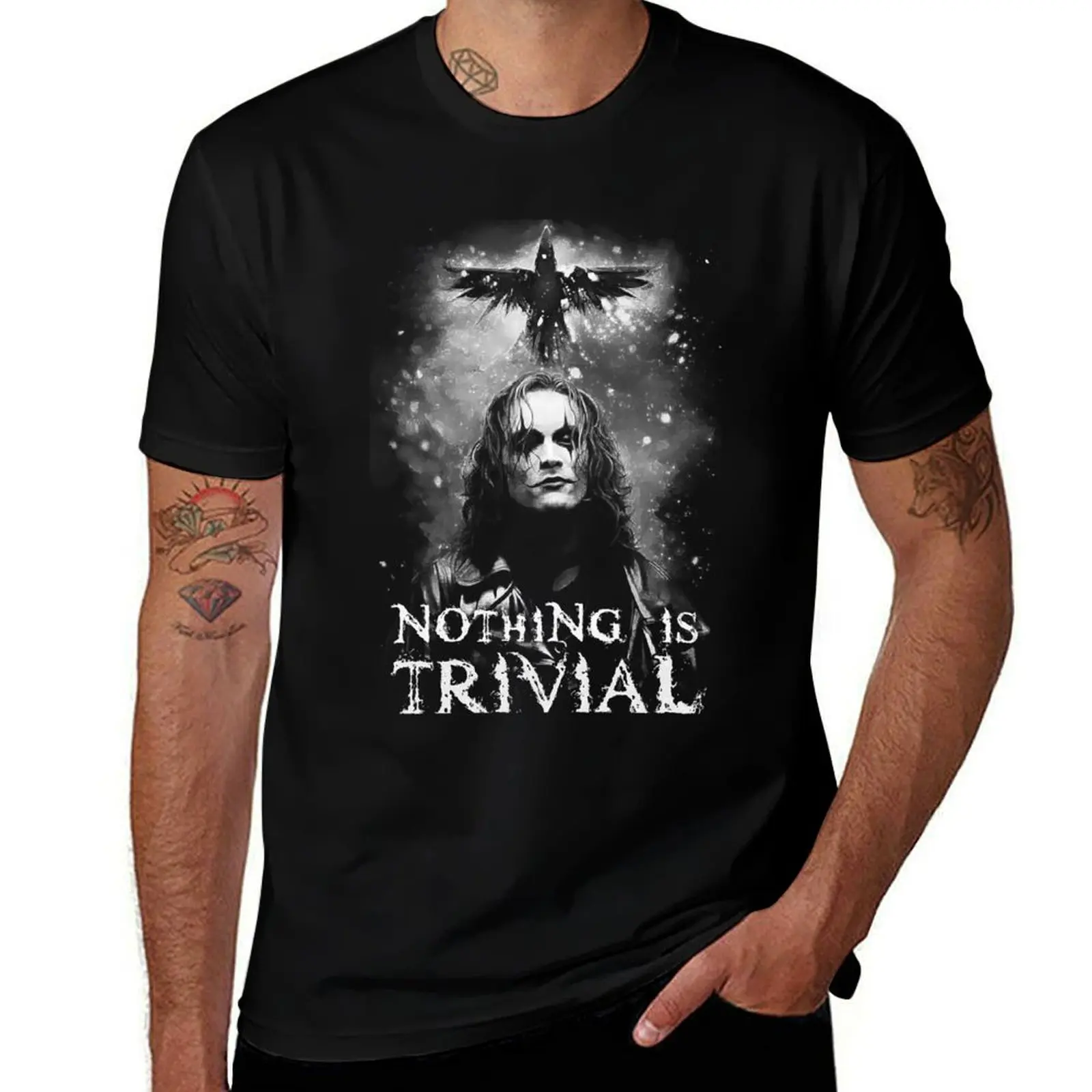 Nothing is Trivial the crow T-Shirt Funny t-shirt boys whites luxury t-shirt mens clothes