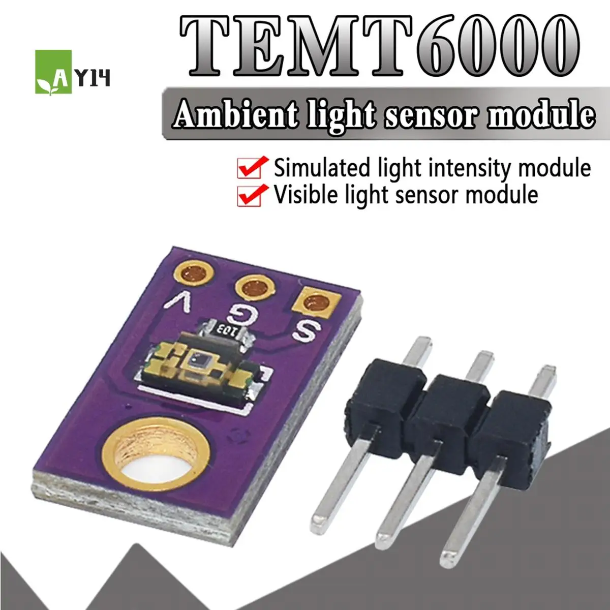 

AY14 -5Pcs TEMT6000 Light Sensor Professional TEMT6000 Light Sensor Module For Arduino