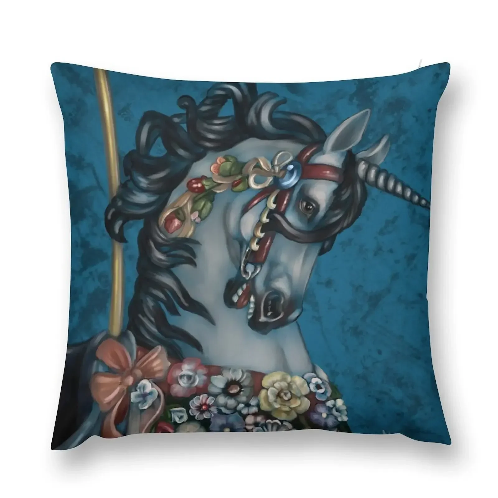 

Carousel horse Throw Pillow christmas supplies Decorative Sofa Cushion pillow