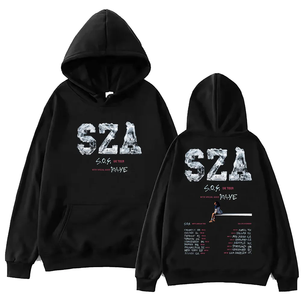 

SZA Tour 2024 Hoodie Harajuku Hip Hop Pullover Tops Sweatshirt Fans Gift Tops