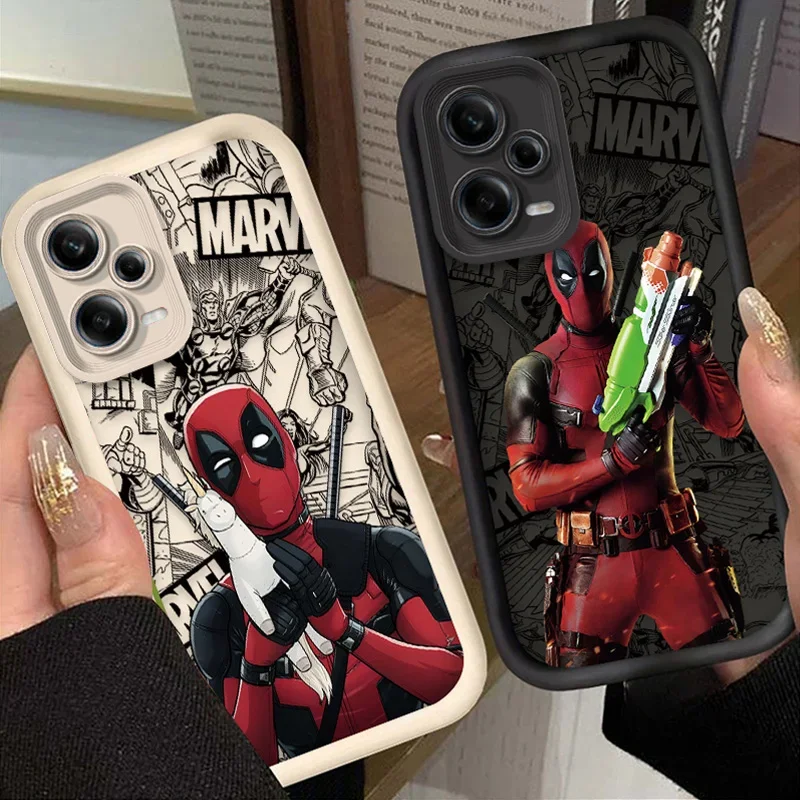 Marvel Deadpool Soft Silicone Case for Xiaomi Redmi Note 13 12 11 Pro Plus 4G 5G 12S 11S 10S 10 9 9S 8 12C 13C A3 Matte Cover