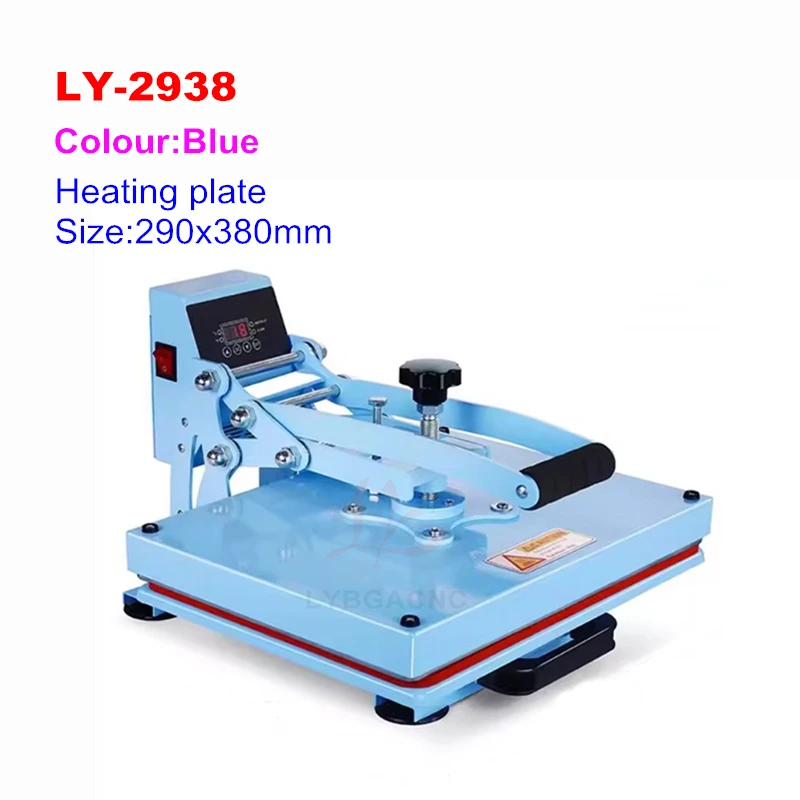 

Hot Stamping Printing Machine for T-Shirt Logo Leather Pressing Heat Transfer Machine 230x300mm 290x380mm Heating Plate Size