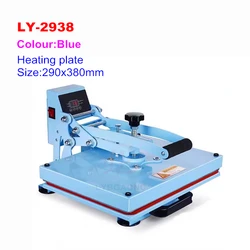 Hot Stamping Printing Machine for T-Shirt Logo Leather Pressing Heat Transfer Machine 230x300mm 290x380mm Heating Plate Size