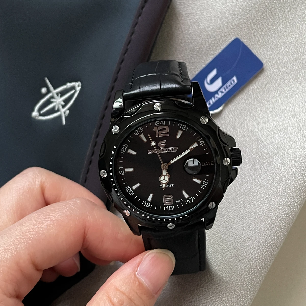 CILOA 2025 new men's watch brand genuine sports high-end men's black quartz watch light luxury high-end waterproof men's watch