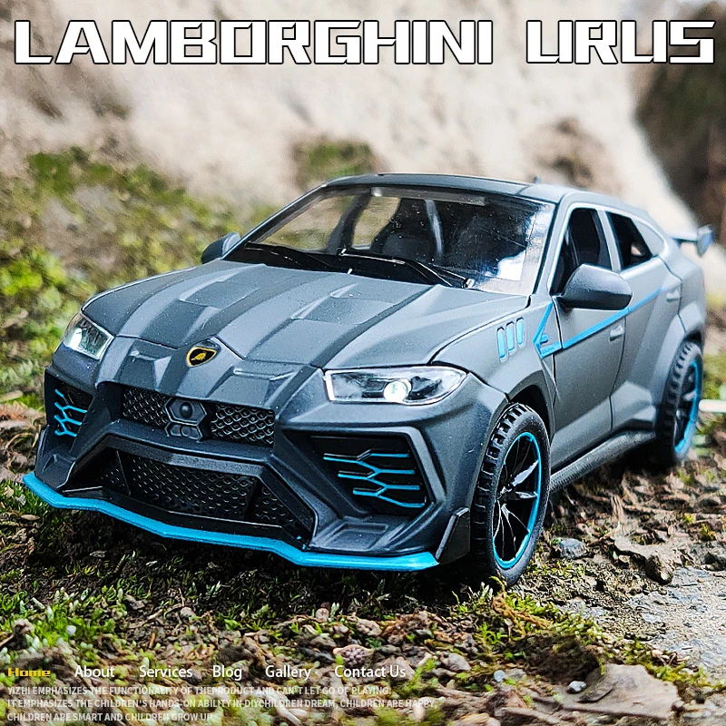 

Моделирование 1/32 Lamborghini URUS SUV, модель автомобиля из сплава, звук, свет, детский мальчик, литой игрушечный автомобиль, миниатюрная коллекция Voiture