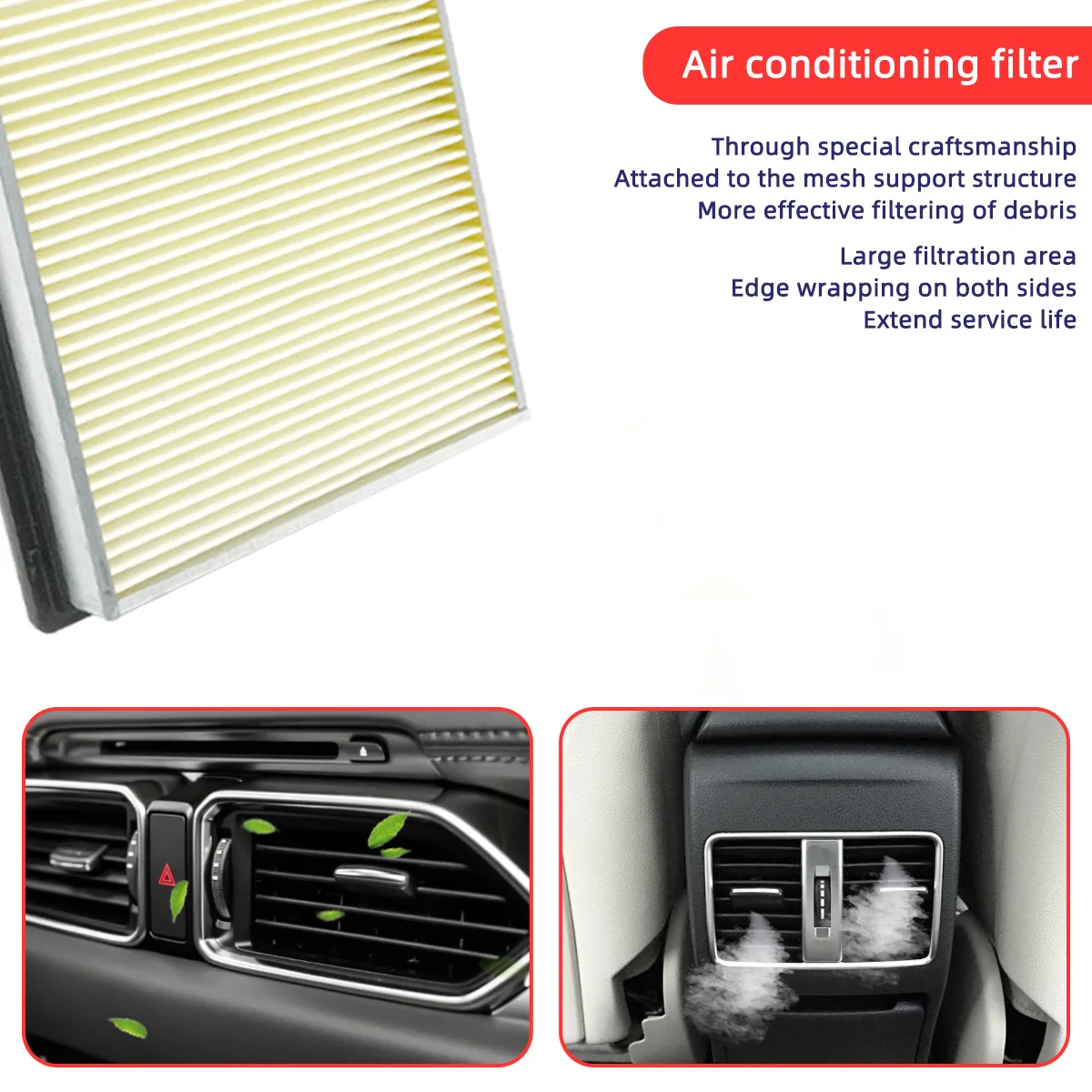 1pc 2pcs  Air Creator Engine filter Filter For Nissan Pathfinder 2013-2020 High cost performance CA4309 25043775 2509216