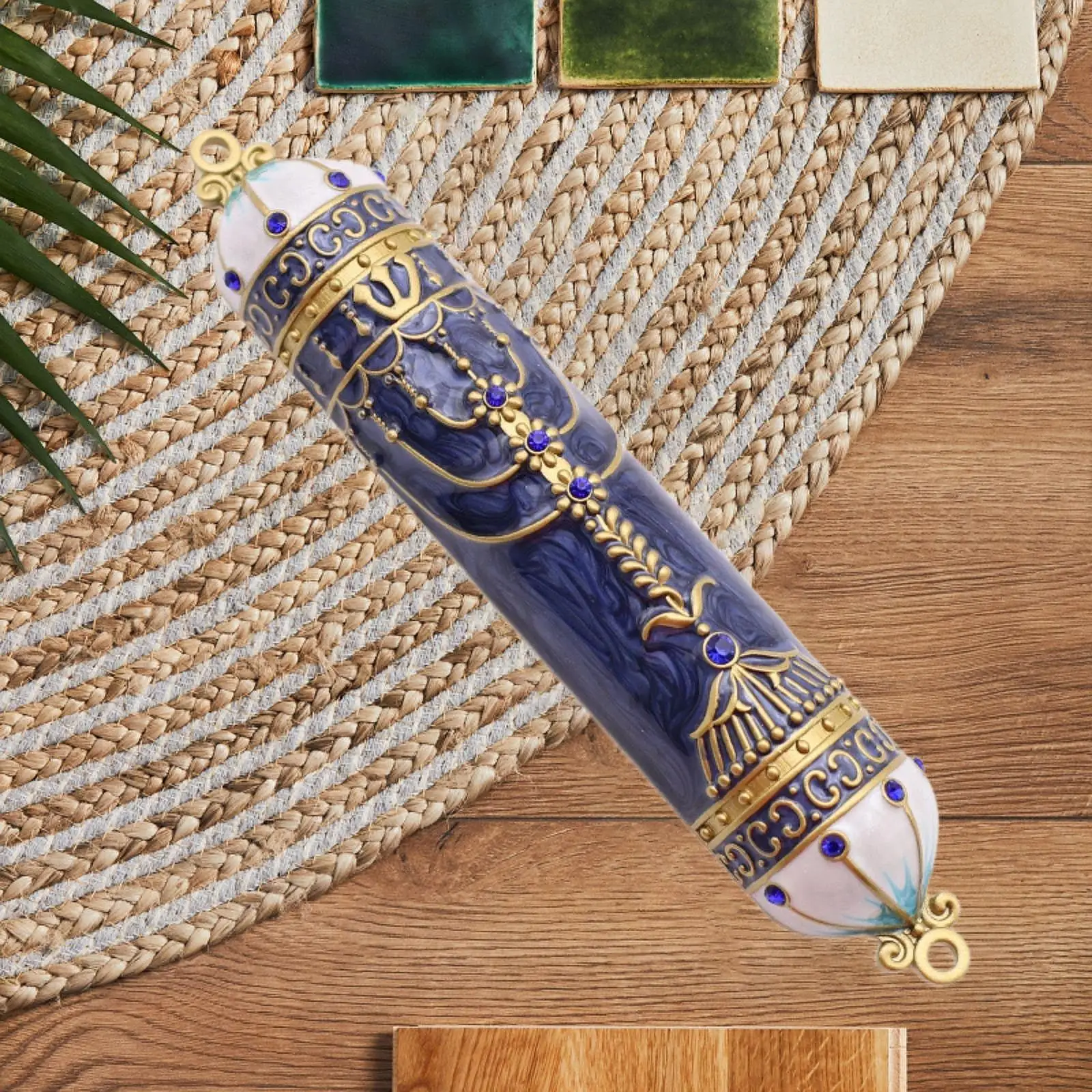 Jewish Mezuzah Case Cover Housewarming Present Front Door Decoration Judaica Gift for Doorway Welcoming and Protection Office