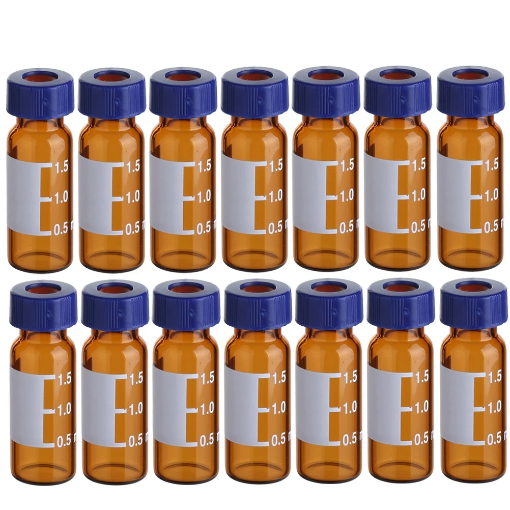 

100Pcs Sampling Vials Amber Glass Bottles Good Sealing Properties for Sample Storage Cosmetics Skin Care Essential Oils