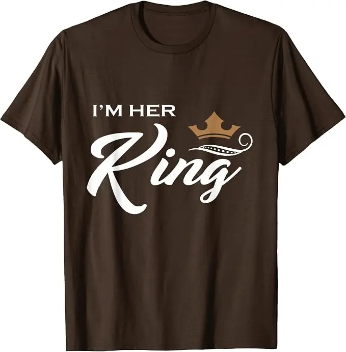 Ich bin ihr König T-Shirt, lustiges Paar-Shirt für Freund und Freundin, ich bin seine Königin für Frauen, Valentinstag, Jahrestage, Partykleidung, T-Shirt – Detail 22