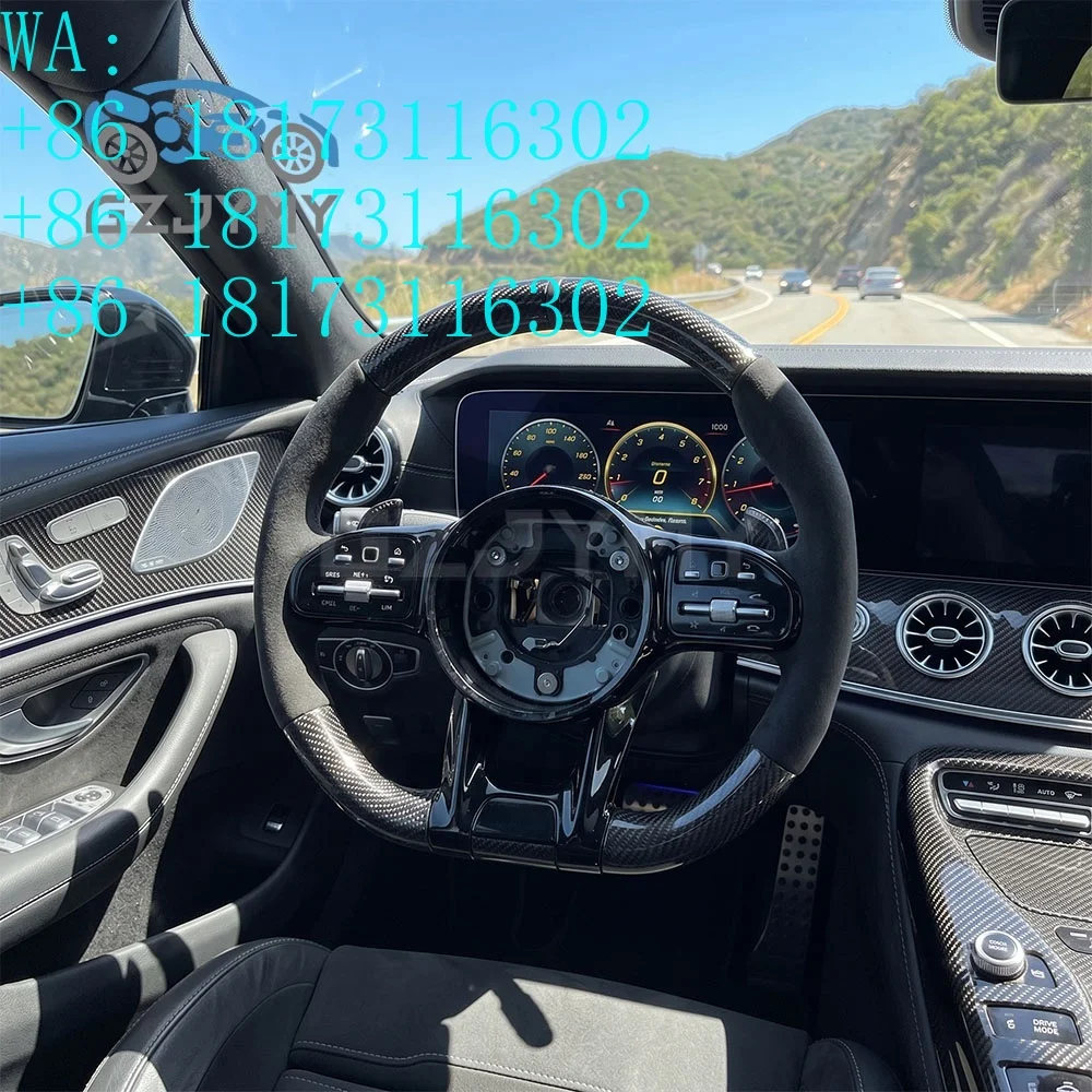Factory Discounts   Carbon Fiber Steering Wheel for  W204 W205 W211 W212 W222 C200 C300 E200 E300 GLC CLS