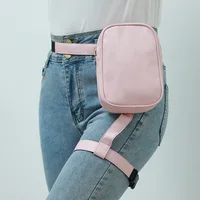 Trendy Stylish Black Women Waist Leg Belt Leather Cool Girl Bag Fanny Pack for Outdoor Hiking Motorcycle Сумка Мужская Leg Bag 3