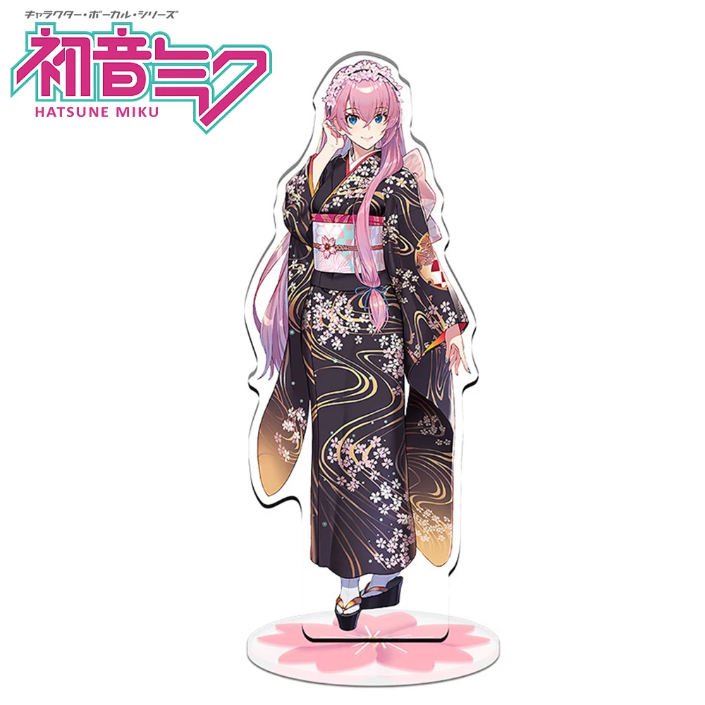1PCS Hatsune Miku Kagamine Len Stand Model Plate Desk Decor Standing Sign Game Fans Gift Room Desk Decoration 15CM