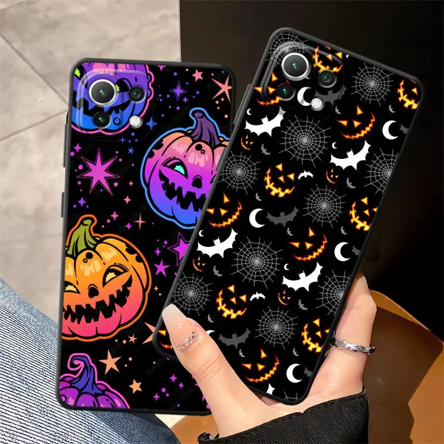 حافظة لهاتف شاومي Mi CC9Pro 10 11 13 Lite 11T 14 Pro 9T 9 10T 13 من Monster Halloween Ghosts #2