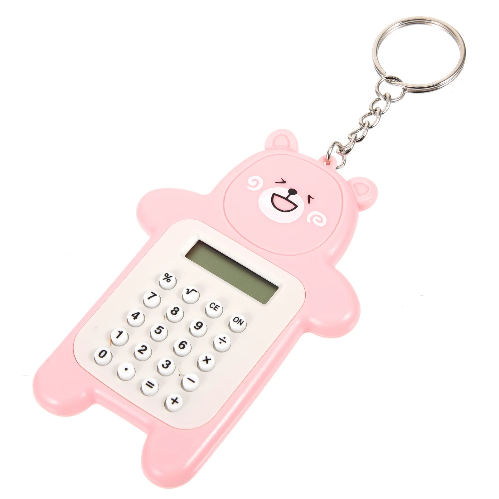 لطيف الكرتون آلة حاسبة المفاتيح البسيطة المحمولة دائم حقيبة مدرسية قلادة الأساسية آلة حاسبة هدية الطالب الآلات الحاسبة #3