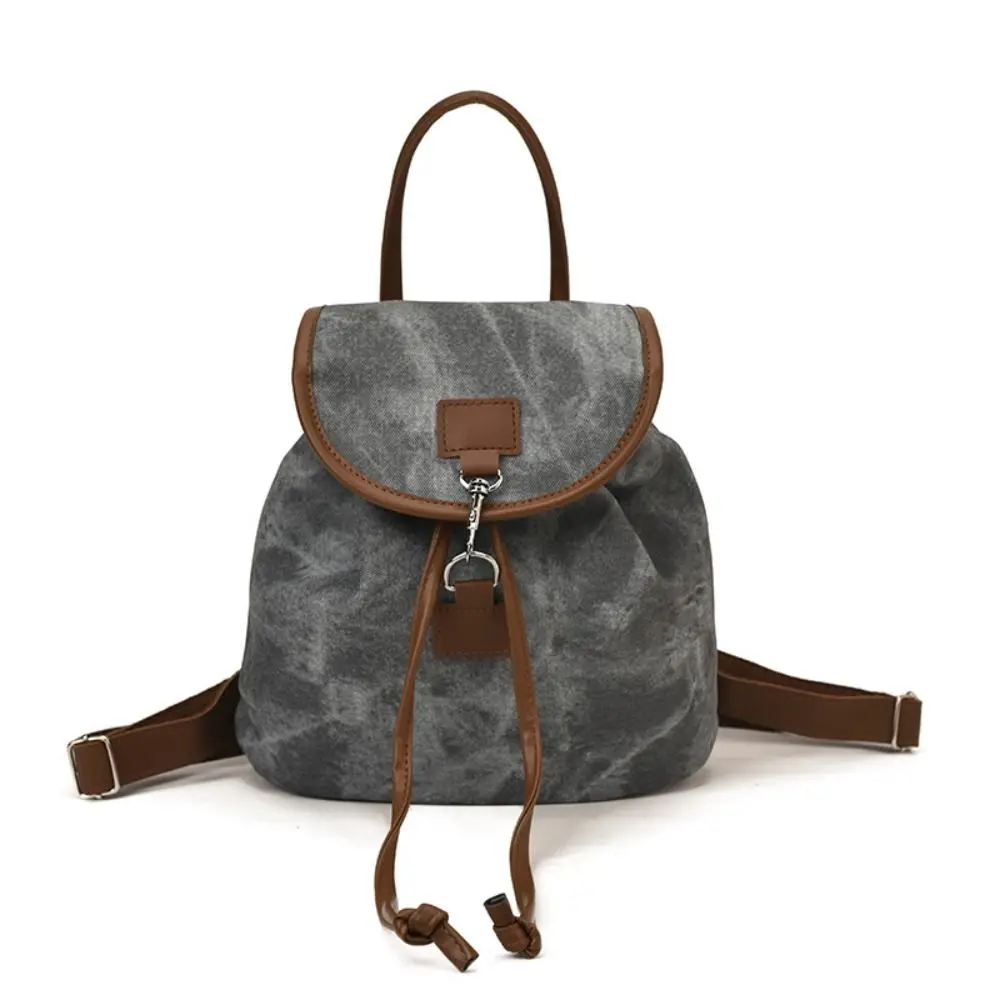 Casual Design PU Leather Women's Backpack Soft Versatile Design Bookbag American Retro PU Leather Backpack Daily Use