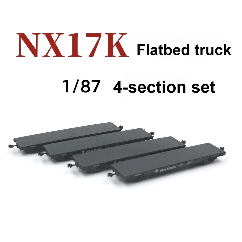 

CMR HO Type 1/87 Train Model NX17K Flatbed Transporter 4 Sections 4 Sets To Choose From Carriage Set Boy Toy Gift