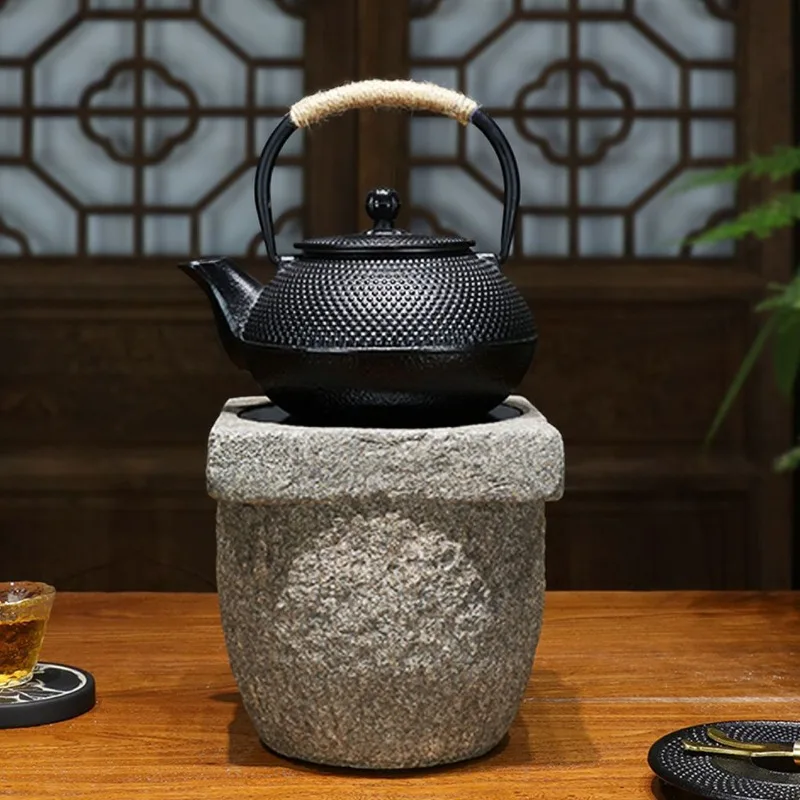 Electric ceramic stove, high temperature resistant imitation stone tea stove, tea brewing artifact health surrounding stove,
