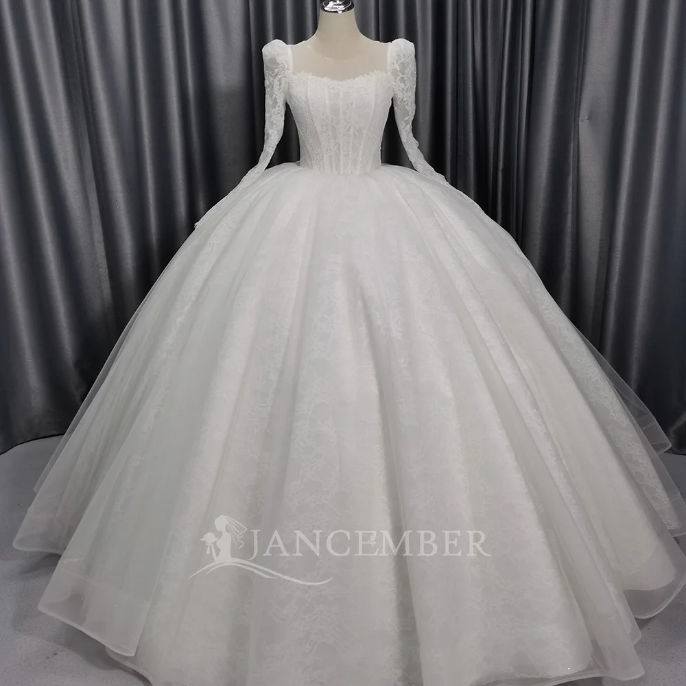 

Индивидуальные свадебные платья 2026 года в новом богемном стиле, с длинными рукавами, в пол, фасон «принцесса», с кружевной шнуровкой на спине, Vestidos De Novia