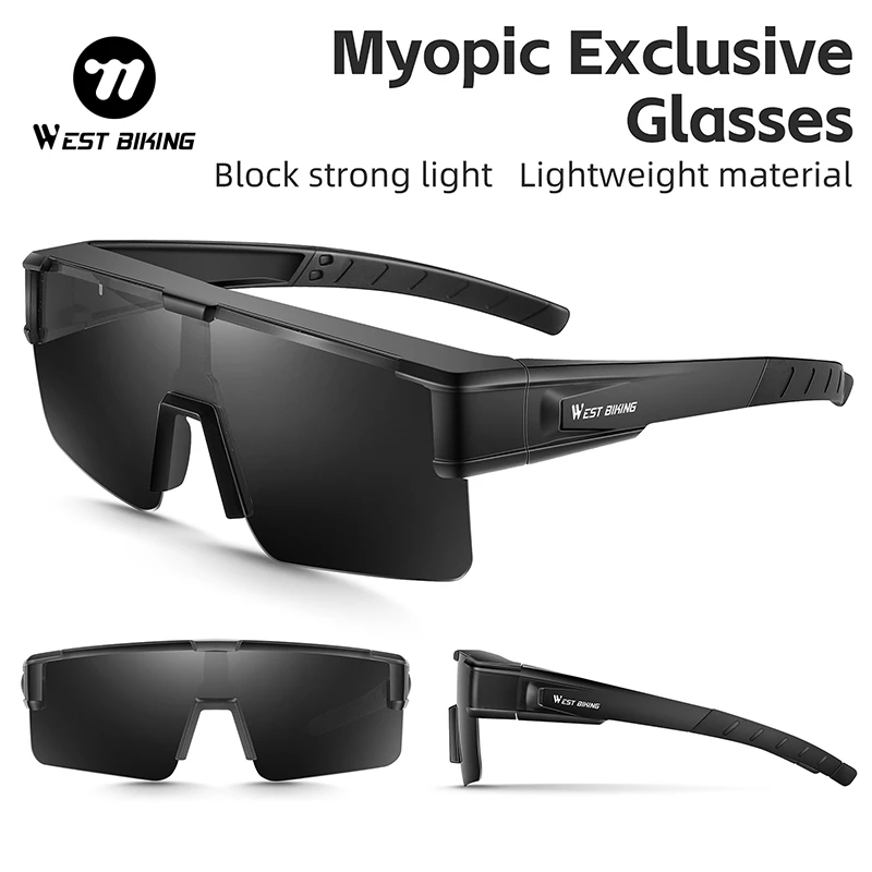 غرب ركوب الدراجات نظارات ركوب الدراجات تناسب أكثر من قصر النظر النظارات الشمسية الرجال النساء النظارات الرياضية HD العدسات الاستقطاب نظارات القيادة الدراجة نظارات