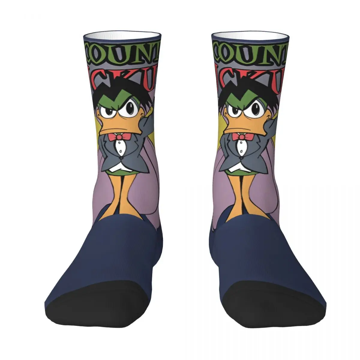 C-Count Duckula Stockings Graphic Trendy Socks Autumn Anti-Slip Socks Adults Men Outdoor Sports Medium Soft Socks