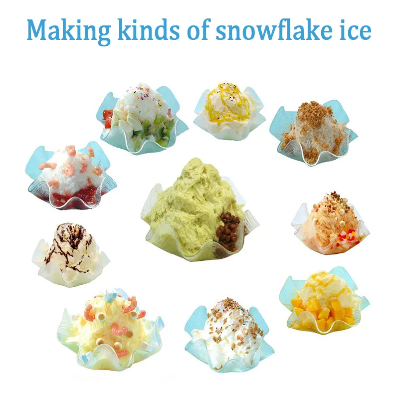 250kg per day Fully Automatic Snowflake Machine Water Cooling Auto Bingsu Machine Ice Snow Shaving Machine