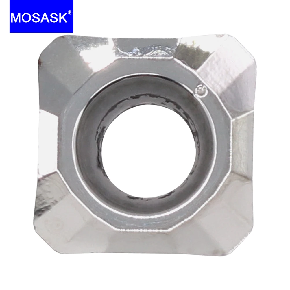 Mosask-ferramentas de Fresagem Facial Km45 10 Peças Estrutura de Carboneto de Tungstênio Semi-acabamento Cobre Torno Cnc 1204 Zk01