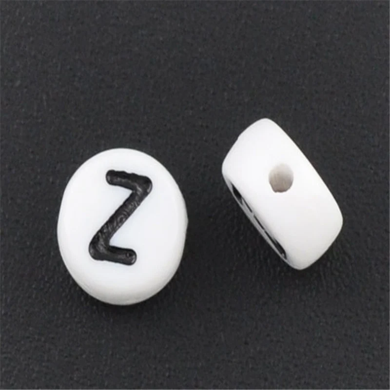 500 PCs Doreen Box Acrylic Spacer Beads 26 Alphabet/Letter \