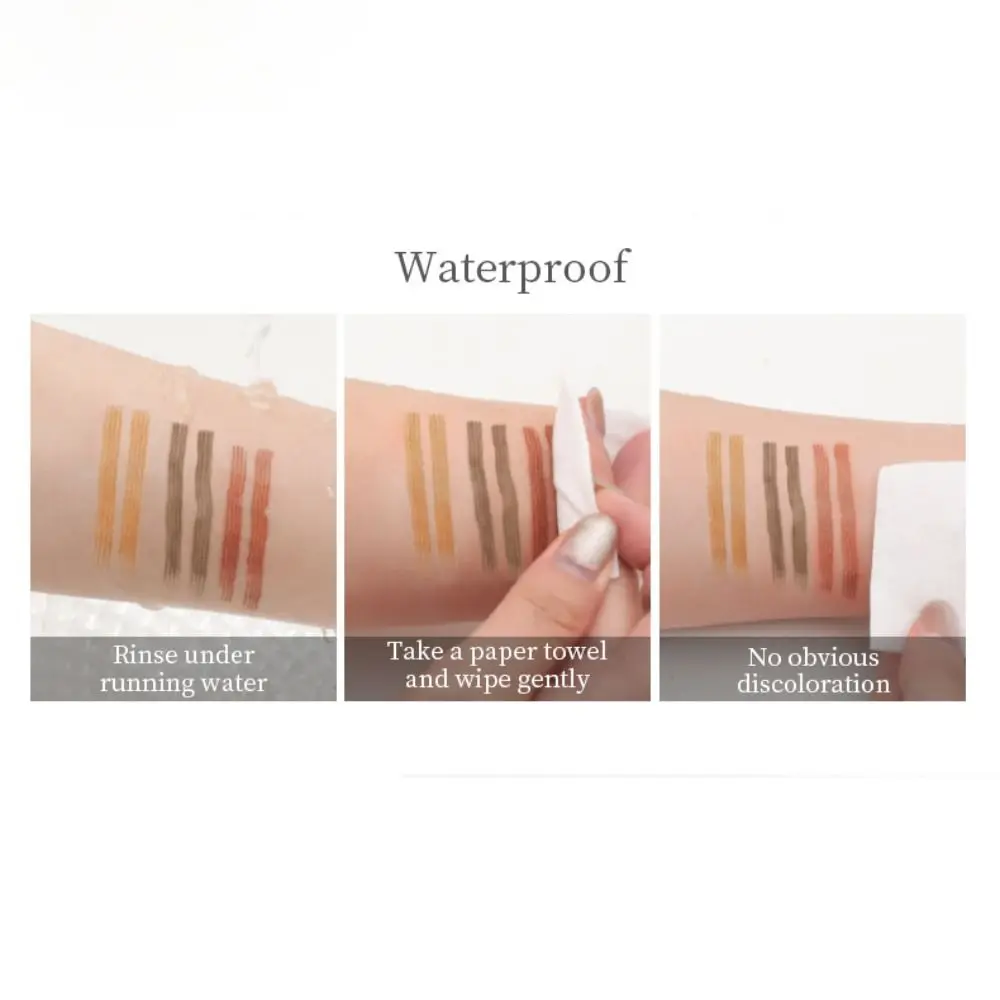 Natural Effect Four-headed Eyebrow Pencil Waterproof 3D Front Fork Eyebrow Pen Long-Lasting Tattoo Pencil Eyebrow