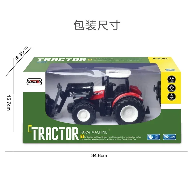 Farmer Engineering Vehicle Electric Toy 2.4G Wireless Remote Control 6-channel Charging Large Tractor Loader