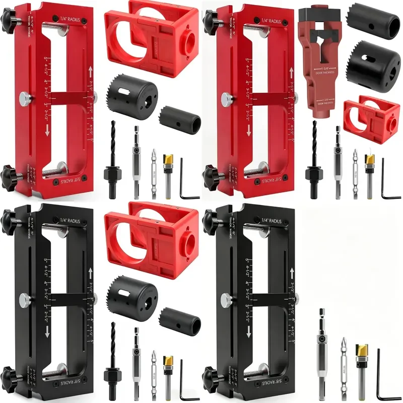 for Aluminum Alloy Door Hinge Installation Kit Hinge Opening Positioner Door Hinge Clamp Woodworking Opening Tool