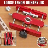 Woodworking 2 in 1 Punch Locator Gadget Precision Mortising Jig and Loose Tenon Joinery Jig Wood Engraving Machine Punching Tool