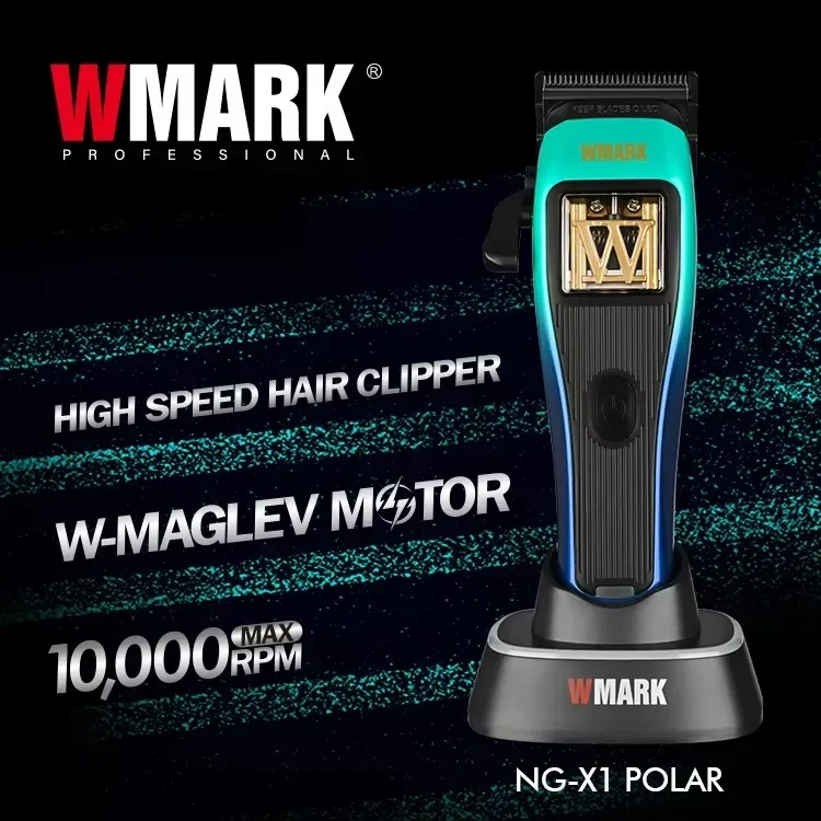 WMARK NG-X1 POLAR Professional Hair Clipper 10000 RPM Vector Motor Barber Styling Salon Hair Trimmer for Home Use Men