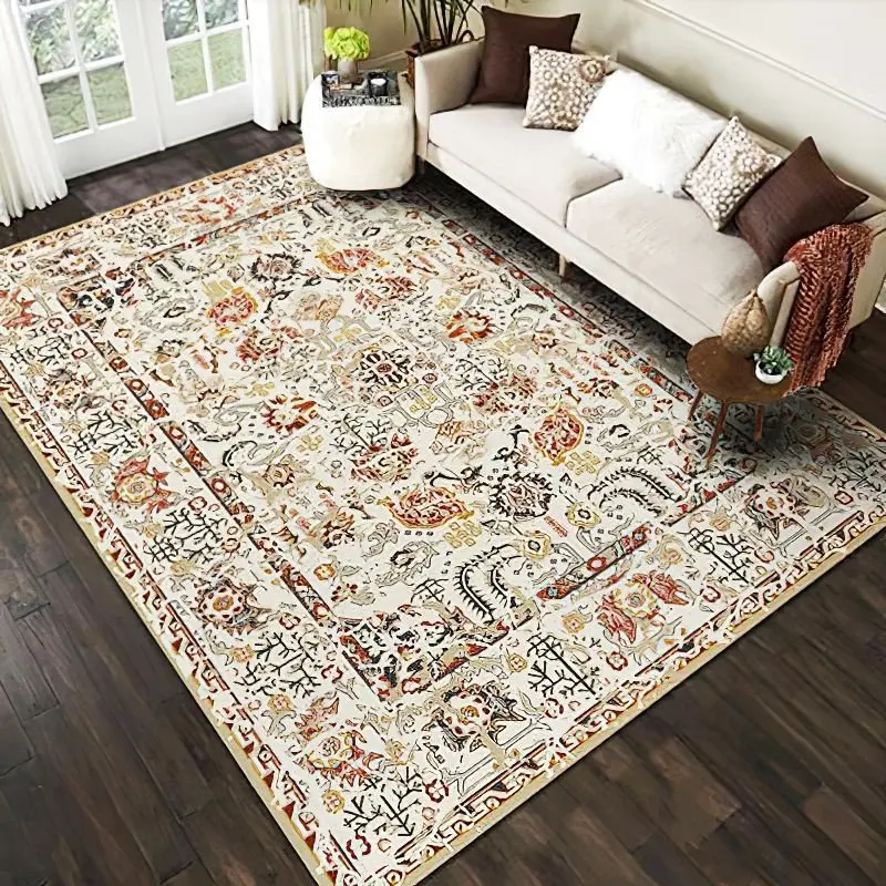 Retro Bohemian Decoration Carpets for Living Room Coffee Table Side Persian Carpet Rooms Bedside Sofa Floor Mat Soft Lounge Rug