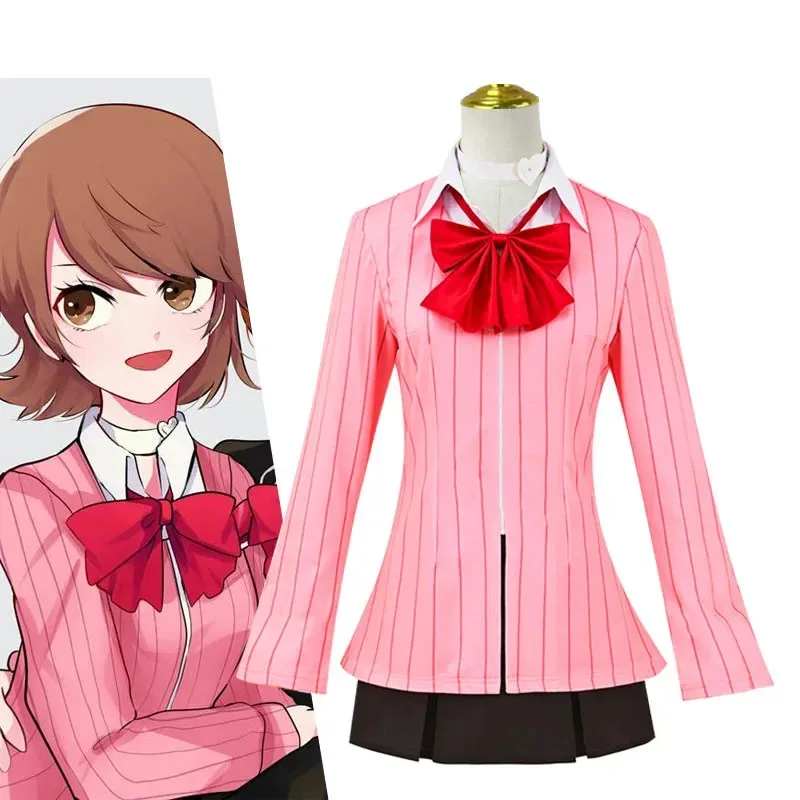 

vivi 2025 Persona 3 Reload P3R Yukari Takeba Cosplay Costume Wig Pink Outfits Fantasy Skirt Halloween Carnival Role Play Suit fo