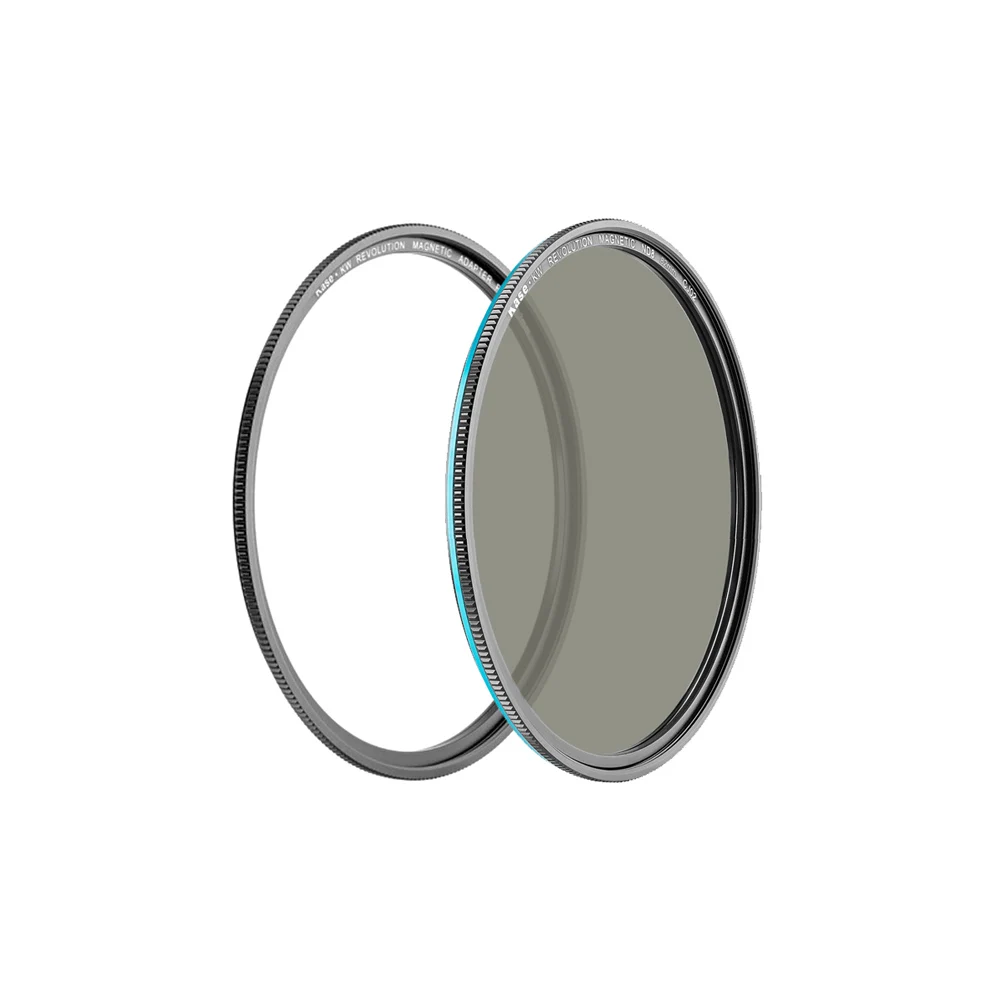 فلتر مغناطيسي Kase KW-Revolution مع حلقة مهايئ لعدسة الكاميرا ، كثافة محايدة صلبة ، 3 محطات