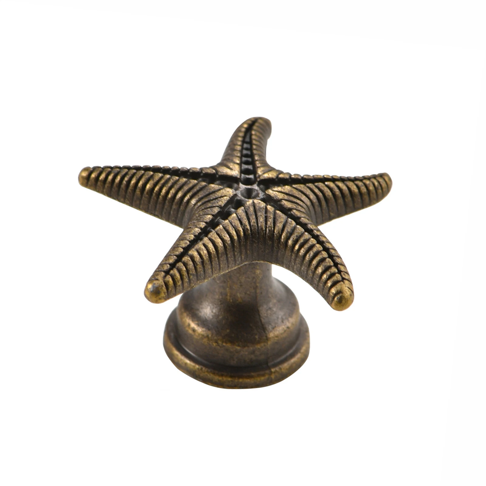 Antique Alloy Starfish Creative Handle Drawer, Single Hole, Nordic Wardrobe, Cabinet Door Handle