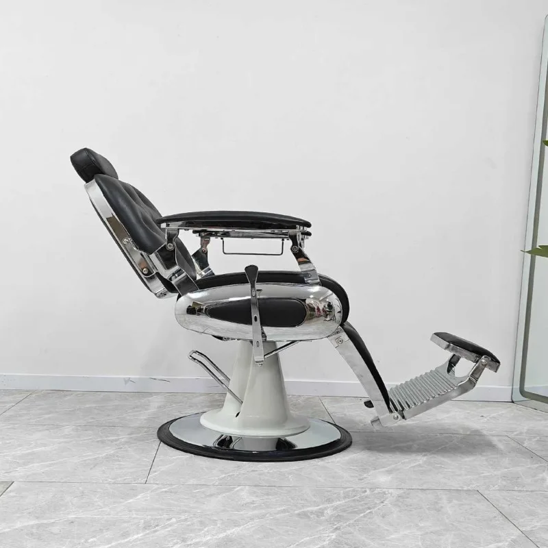 

Barber shop office chair oil head large chair men's hair care retro hair salon lift down hair salon special beauty chair