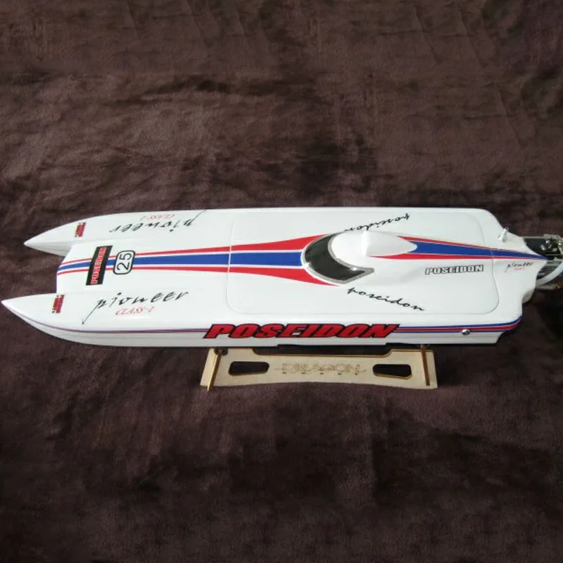 RC Cat Ship Electric Remote Control Boat Model Finished Toy Gift Racing Boat Model Finished White Small Ghost Speed Boat