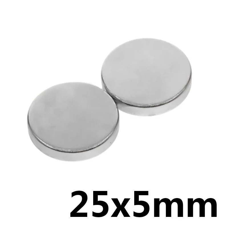 25x5 mm Permanent Magnetic 25mmx5mm Bulk Steel Round Magnets 25x5mm Neodymium Disc Magnet 25*5 mm Circular 25