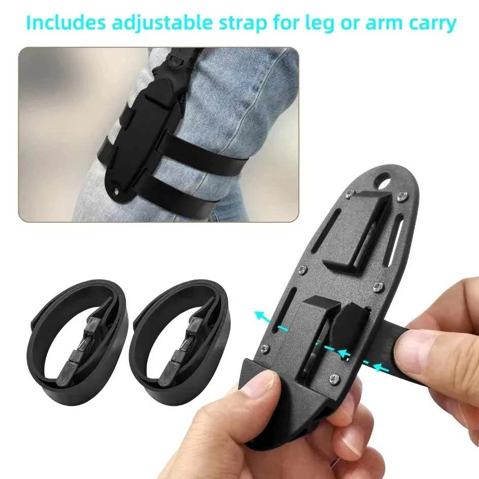 سكين إنقاذ المياه في الهواء الطلق، أداة غوص من الفولاذ المقاوم للصدأ مع قاطع حبل، سكين صيد الأسماك بالرمح للطوارئ والبحرية #6