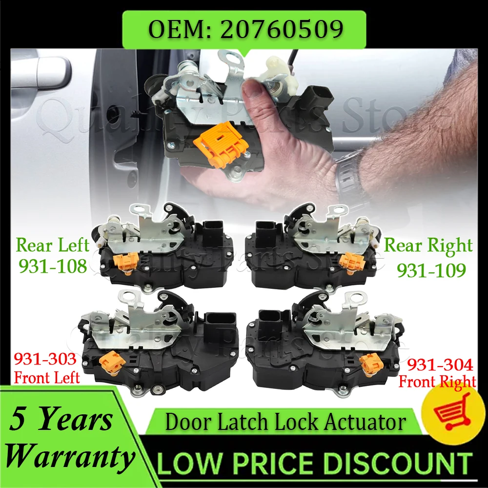 

New Door Latch Lock Actuator Front Rear For Chevy Tahoe 2007 2008 2009 2010 2011 2012 2013 2014 931-304 931-303 931-108 931-109