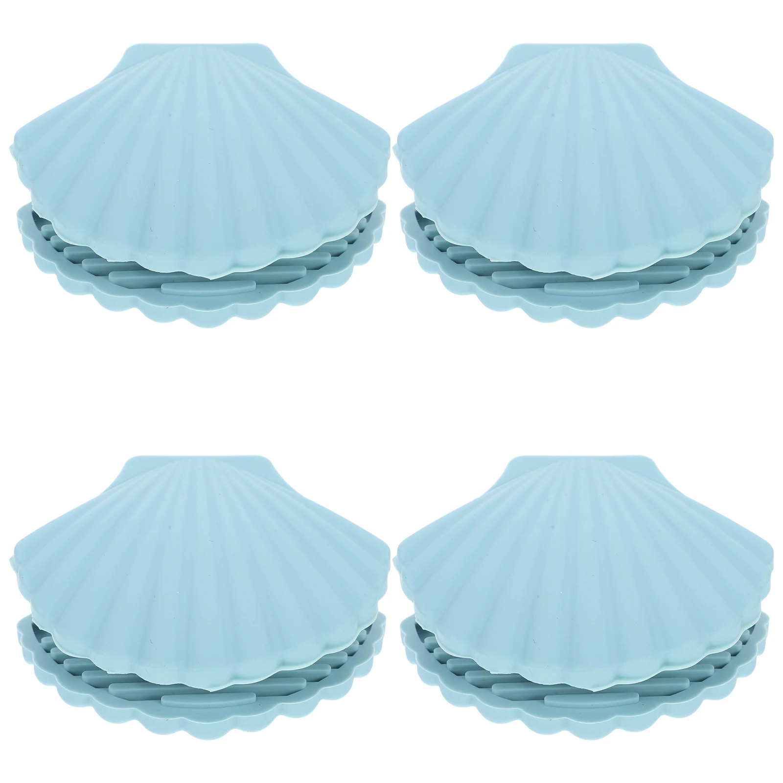 

4 Pcs Silicone Pot Handle Gloves Anti-scald Cover Anti-slip Anti-scalding Pan Ear Blue