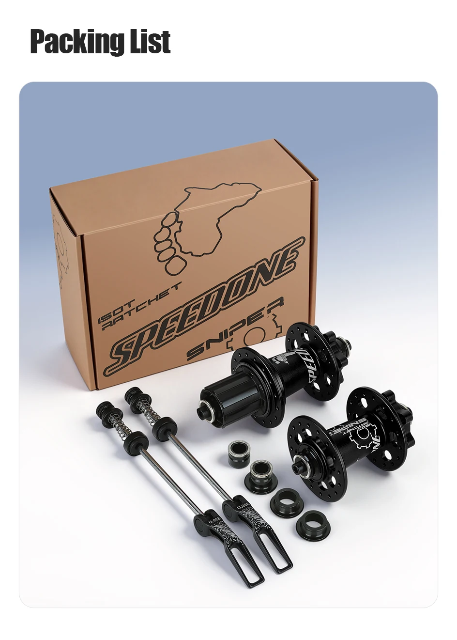 SPEEDONE SNIPER 150T Fahrradnabe Planetengetriebe 4 Lager 32H 36H Ultra-Schmiermittel Geräuscharm Cube Downhill 10x135mm QR Fahrradzubehör – Detail 15