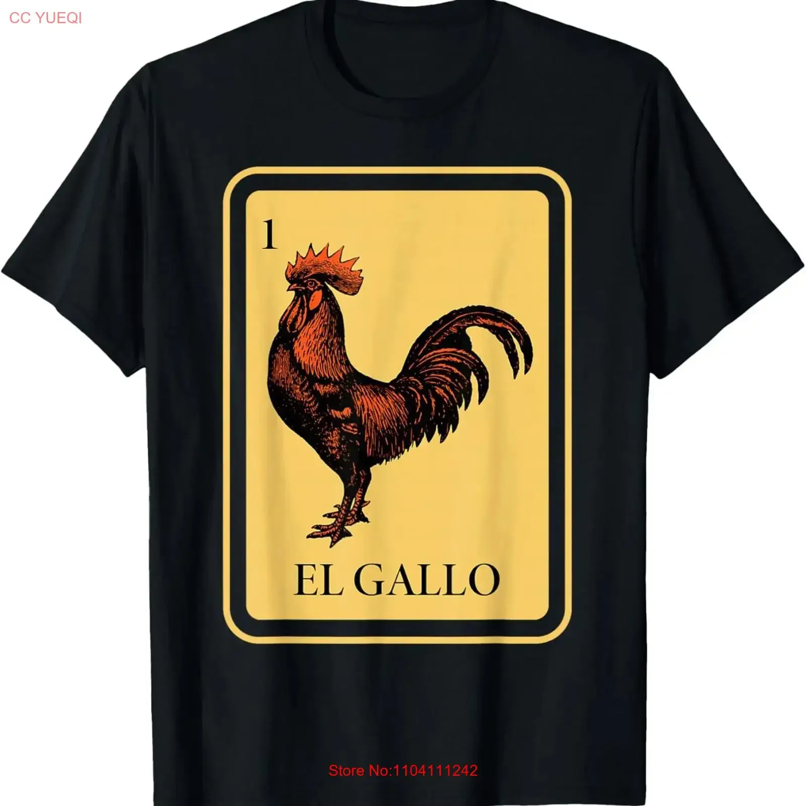 Mexican El Gallo Bingo Card Game traditional Rooster T Shirt vintage Washed Soft homme Unisex streetwear Breathable Versatile