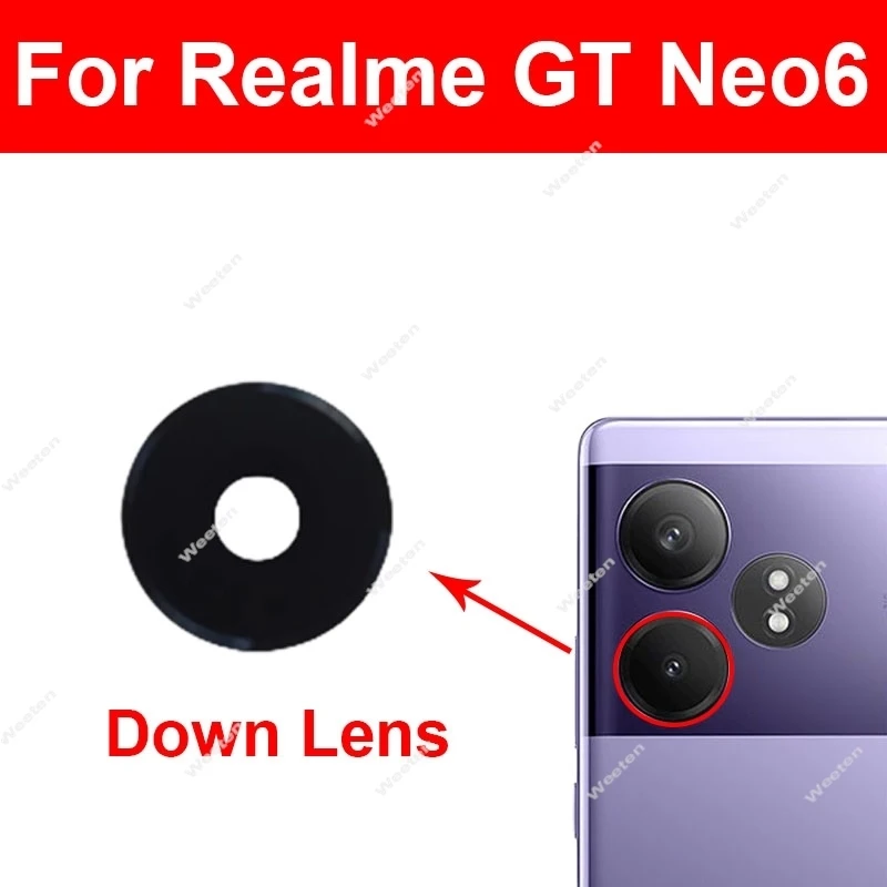 Back Camera Glass Lens For Realme GT 6 GT 6T GT Neo 6 Neo6 SE Rear Camera Lens Glass with Adhesive Sticker Replacement Parts