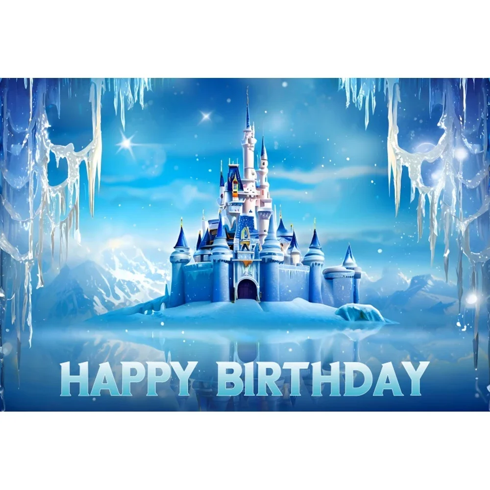 Foto Latar Belakang Baby Shower Bertema Frozen Kastil Anak Perempuan Pesta Ulang Tahun Pertama Potret Latar Belakang Fotografi Studio Foto Anak