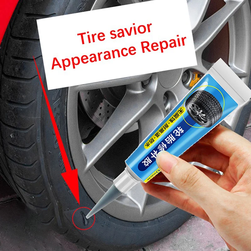 Black Tyre Repair Instant Car Tire Repair Glue Liquid Strong Rubber Glues Wear-resistant Rubber Non-corrosive Adhesive Glue